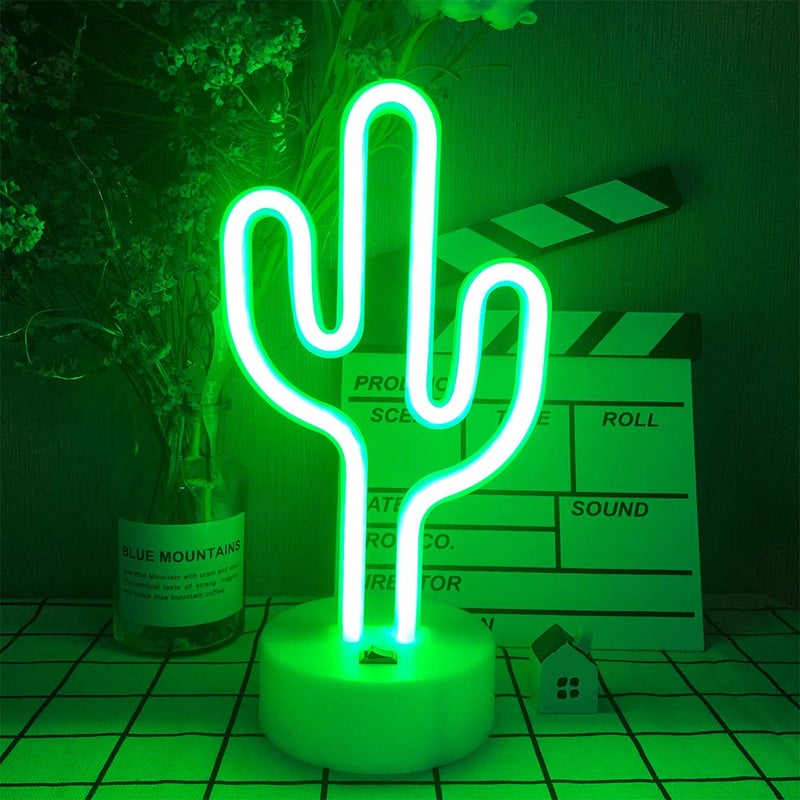 LH ENUOLI LED Lightning Shaped Neon Signs Lights Battery Operated/USB Powered Warm White Art LED Decorative Night Lights Table Decor for Living Room Office Christmas Birthday Wedding Party Decoration - Image 1